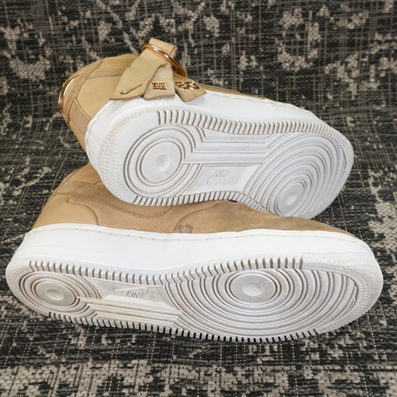 Size 12 - Nike Victor Cruz x Air Force 1 Mid Vachetta Tan NO BOX - Picture 7 of 10